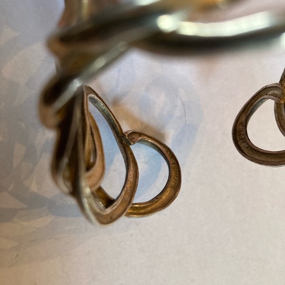 Angela Cummings Studio Interlocking Sterling Silver Cuff Bracelet for QVC 2002 - Picture 4 of 8